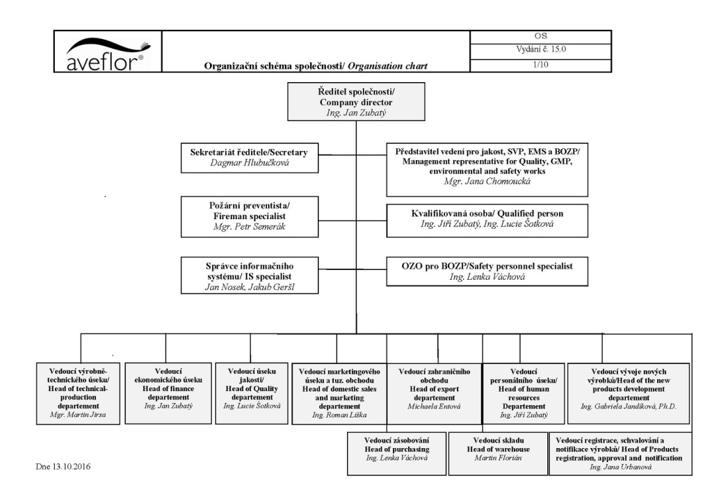 organizational structure of a company
